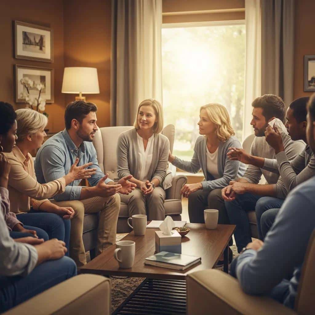 Therapist and client in a supportive therapy setting, illustrating the benefits of trauma-focused treatment