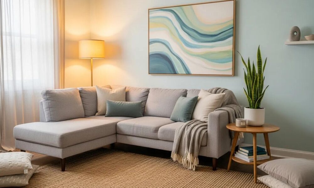 Therapy room with comfortable seating and calming decor, representing effective therapy for depression