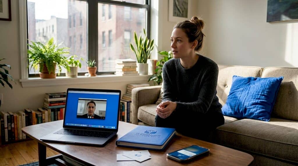 Listening attentively during relationship discussion