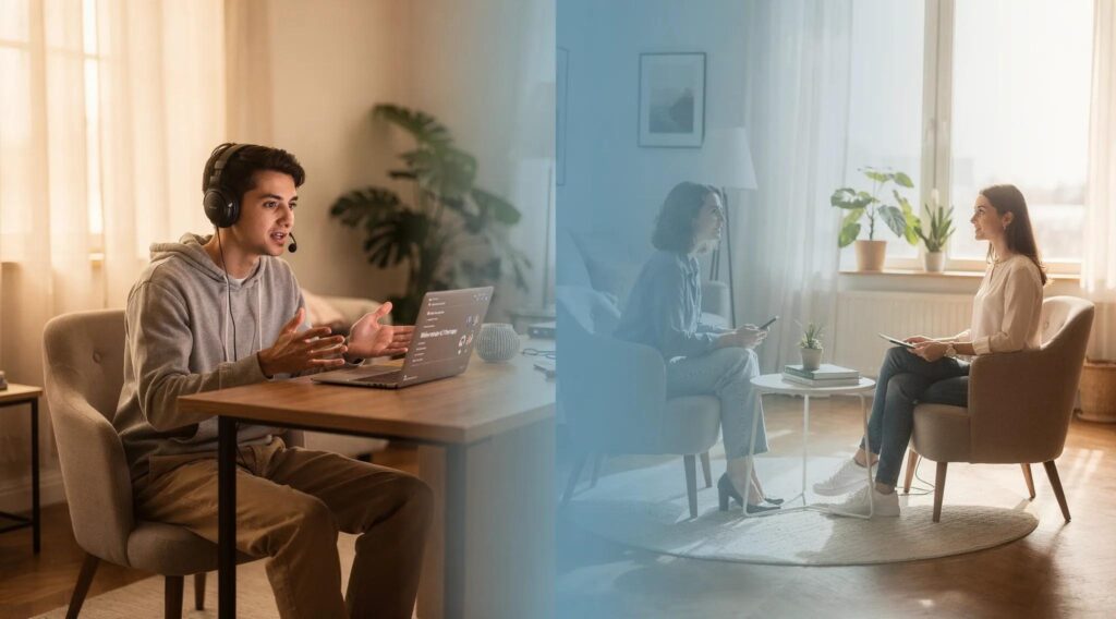 Online vs In-Person Therapy