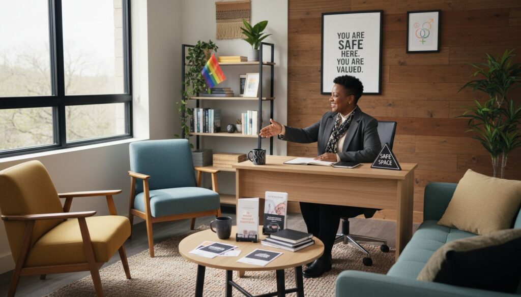 lgbtqia+ therapy office