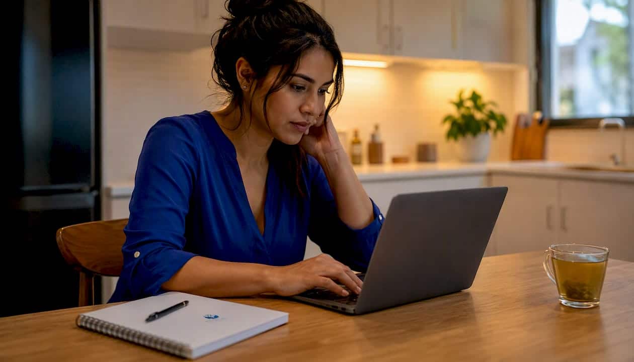 Young woman scheduling therapy via phone