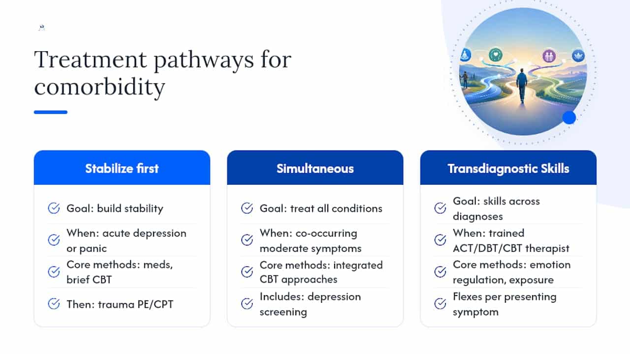 PTSD and co-occurring condition treatment pathways