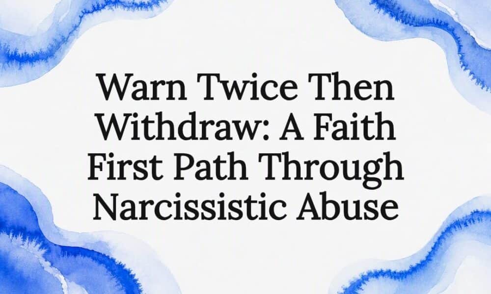 Decorative faith and boundaries title card