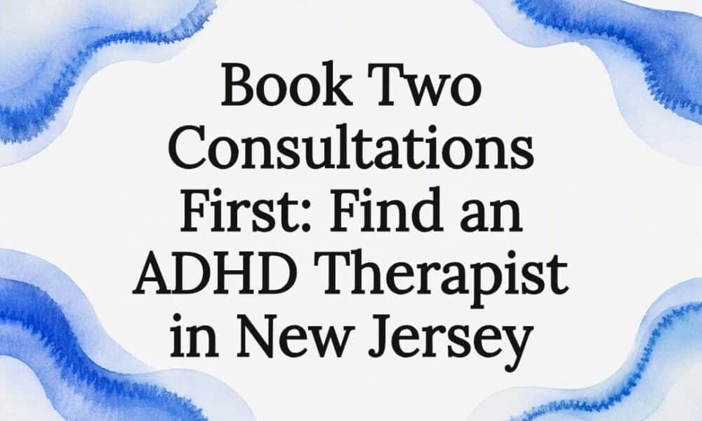 Decorative ADHD therapy guide title card