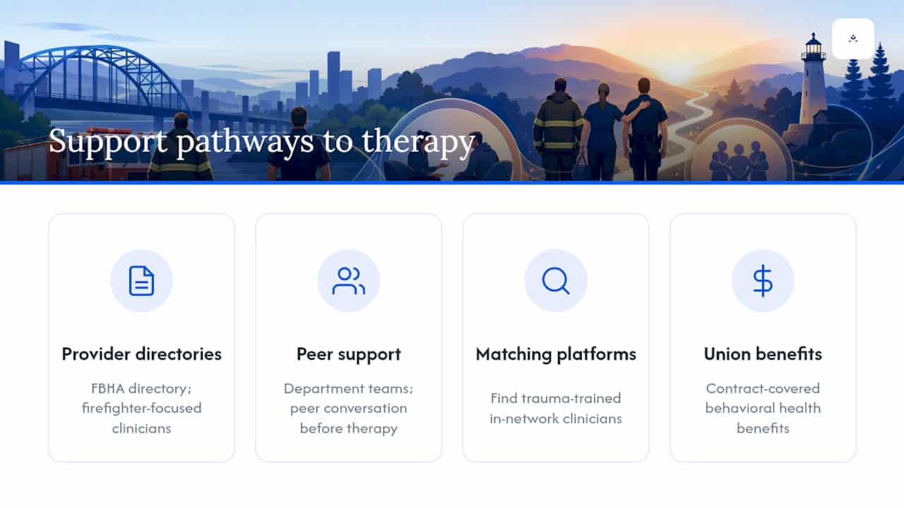 Four pathways to first responder support