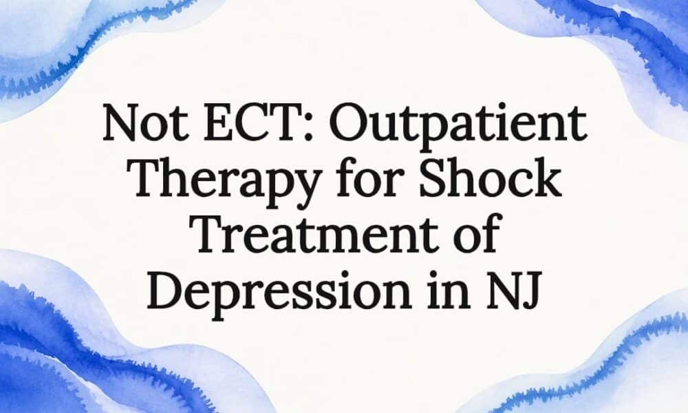 Decorative watercolor depression therapy title card