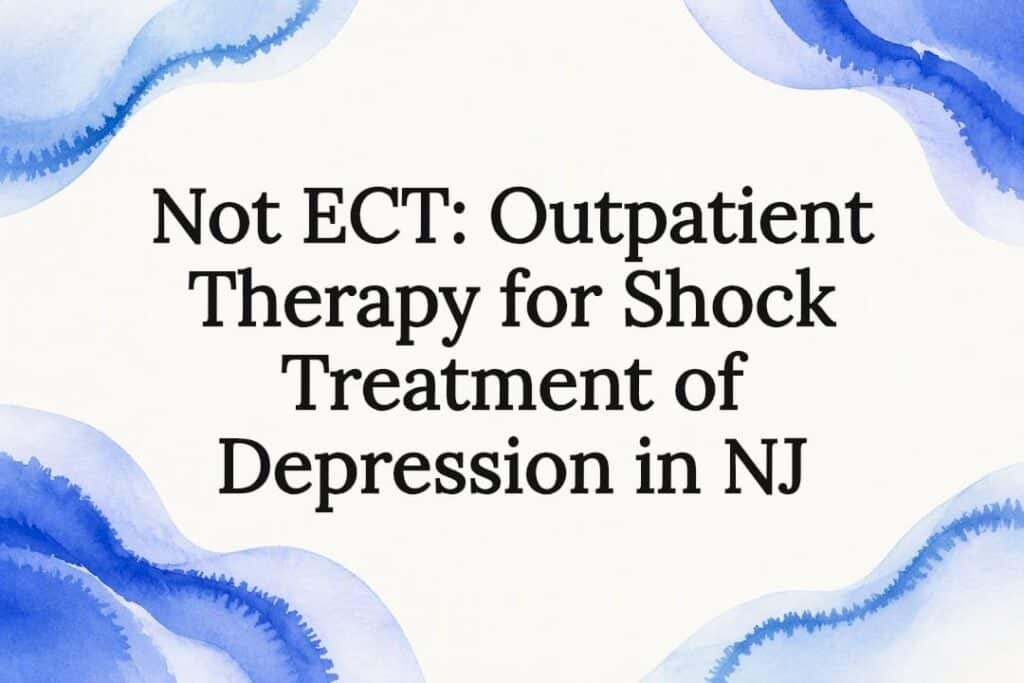 Decorative watercolor depression therapy title card
