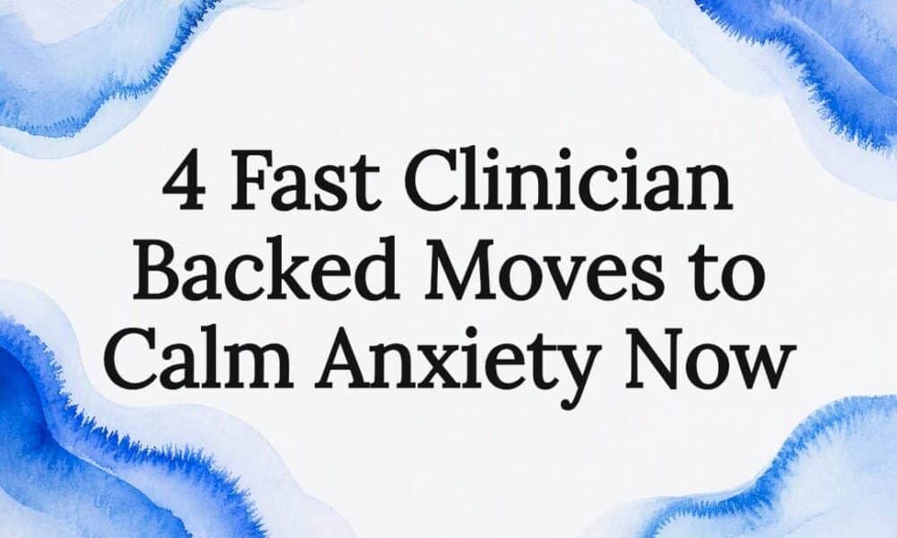 Decorative watercolor anxiety title card