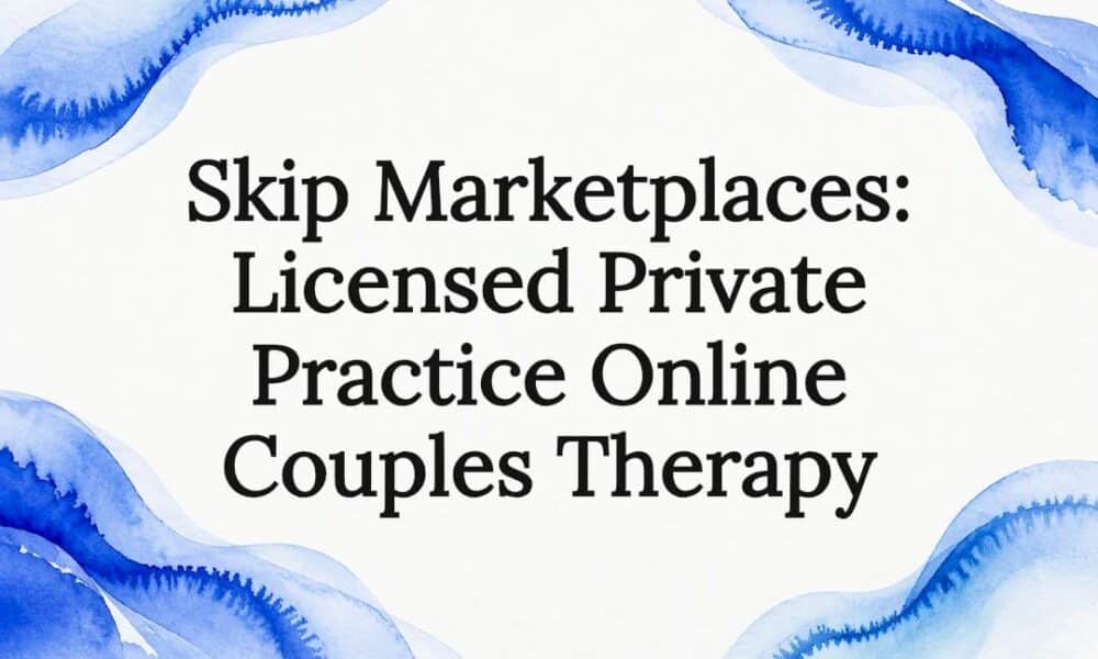 Decorative title card for online couples therapy